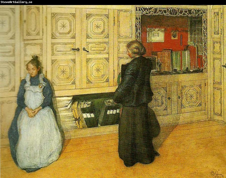 Carl Larsson mor och dotter